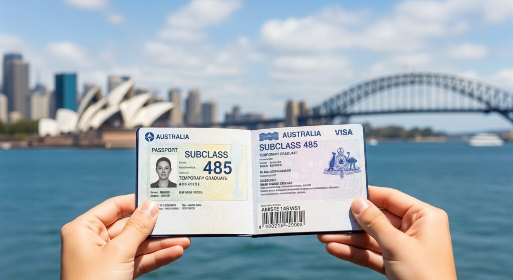 Avustralya Subclass 485 vizesi almış bir genç