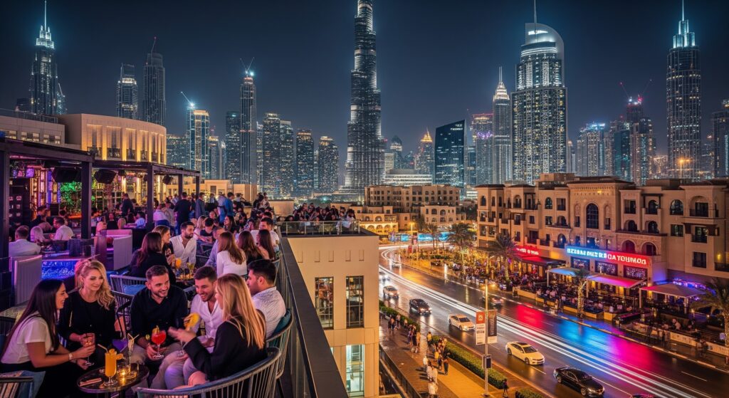 Dubai'de renkli gece hayatı