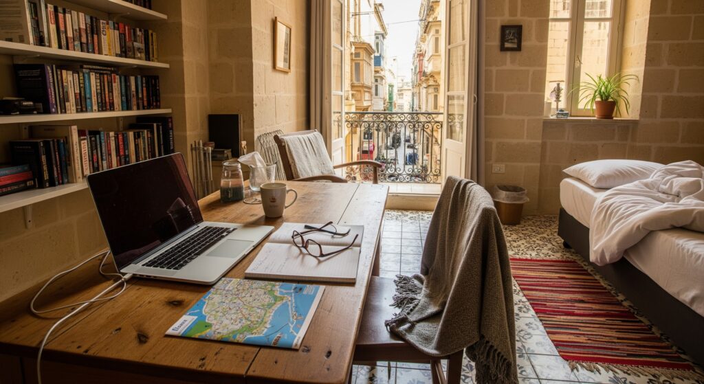 Malta'da üniversite okumak- Malta'da bir üniversite öğrencisinin kaldığı oda