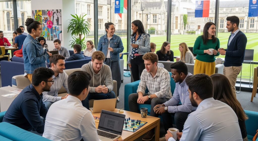 İngiltere'de aynı bursu alan öğrenciler için ayarlanmış bir buluşma