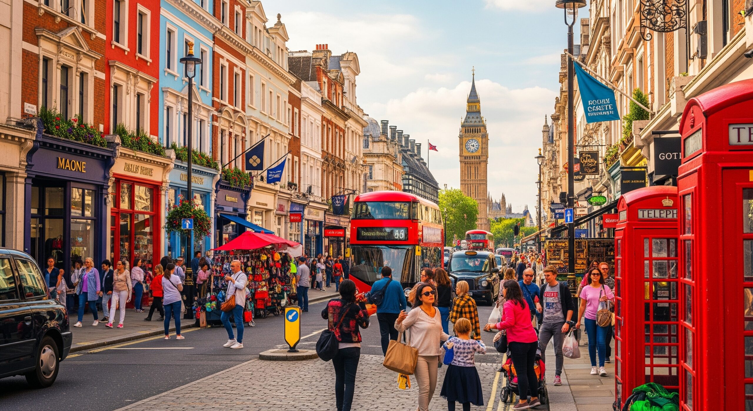 İngiltere konaklama seçenekleri- İngiltere'nin hareketli sokaklarında ev arayan gençler