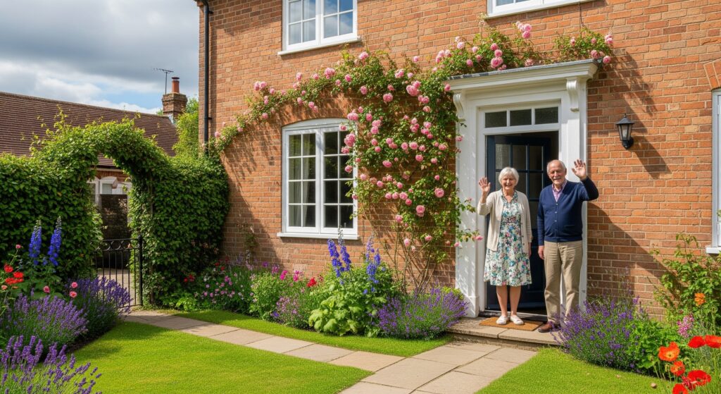 İngiltere'de Aile yanı konaklama hizmeti veren bir İngiliz çift