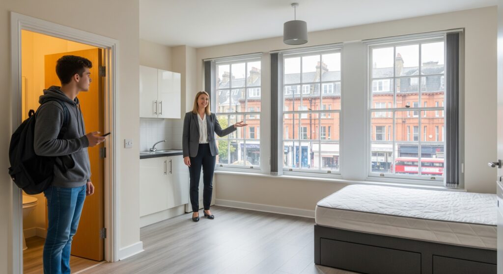 İngiltere'de ev tutmaya çalışan bir öğrenci