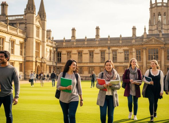 İngiltere'de üniversite eğitimi alan öğrenciler