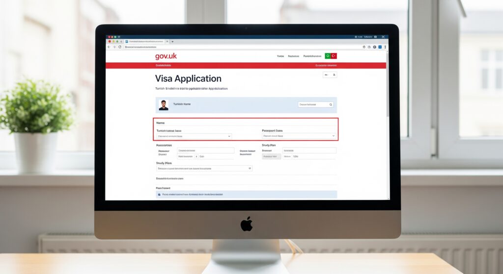 İngiltere'de üniversite eğitimi almak için başvuru yapan bir genç