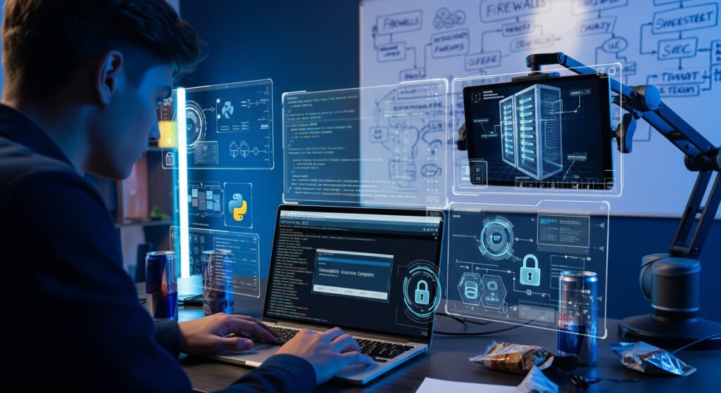 İngiltere'de siber güvenlik üzerine yüksek lisans yapan bir genç