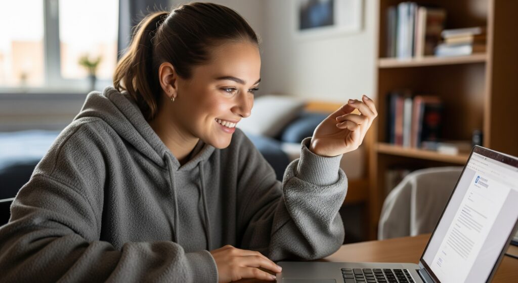 İngiltere için başvurduğu student visa olumlu sonuçlanan bir Türk genci