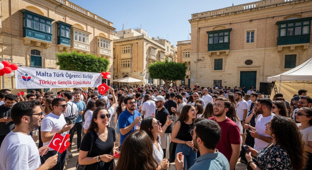 malta'da Türk öğrenci toplulukları belirli aralıklarla toplanır.