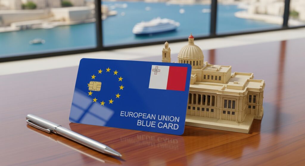 Malta çalışma izni alırken AB üyesi ülke vatandaşları Mavi karttan yararlanır-AB Mavi Kart (EU Blue Card)
