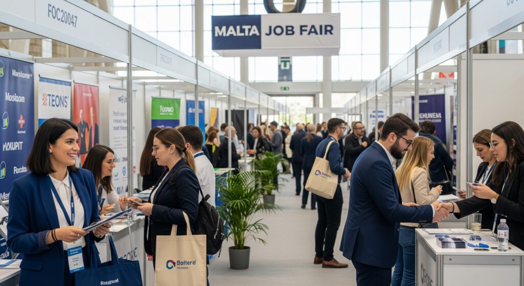 Malta'da çalışmak için iş başvurusunda bulunan gençler