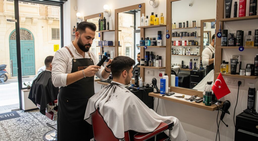 Malta'da bir Türk berberi