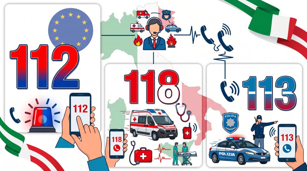 italya acil durum numaraları