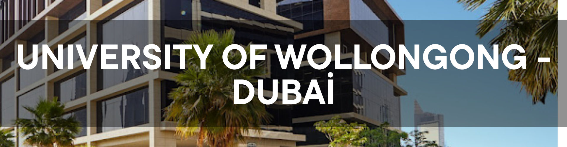 wollongong UNIVERSITY DUBAİ BANNER